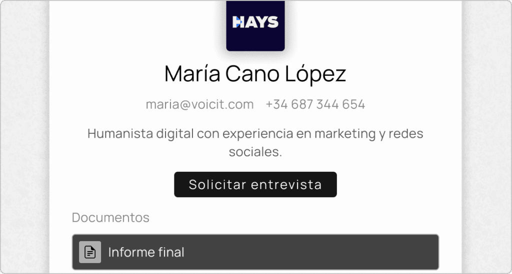 entrevista de selección de personal