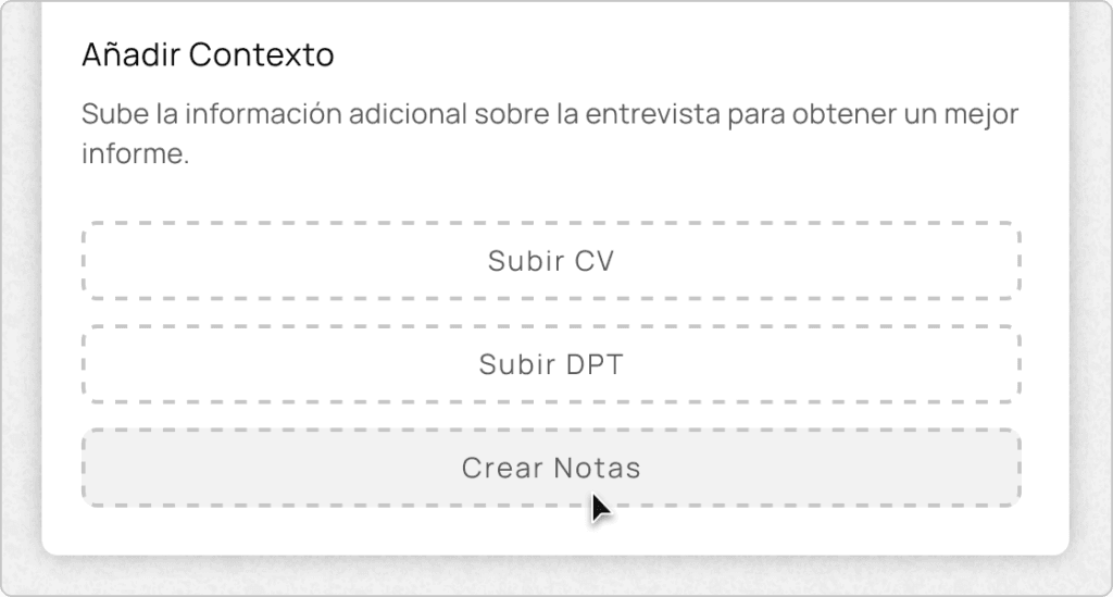 informes de entrevistas automatizados y de calidad