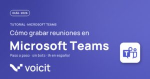How to record a meeting in Microsoft Teams 2026 — Voicit guide with official logo