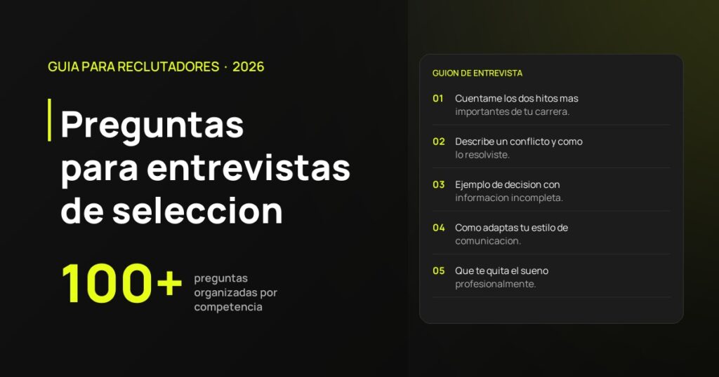 Preguntas para una entrevista de trabajo: 100+ ejemplos por competencia