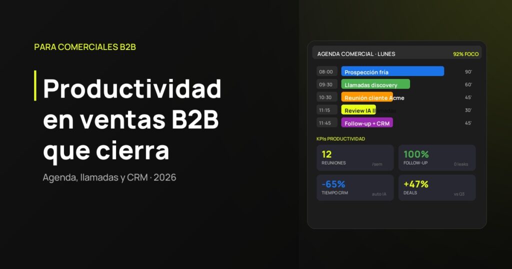 Productividad en ventas B2B con IA